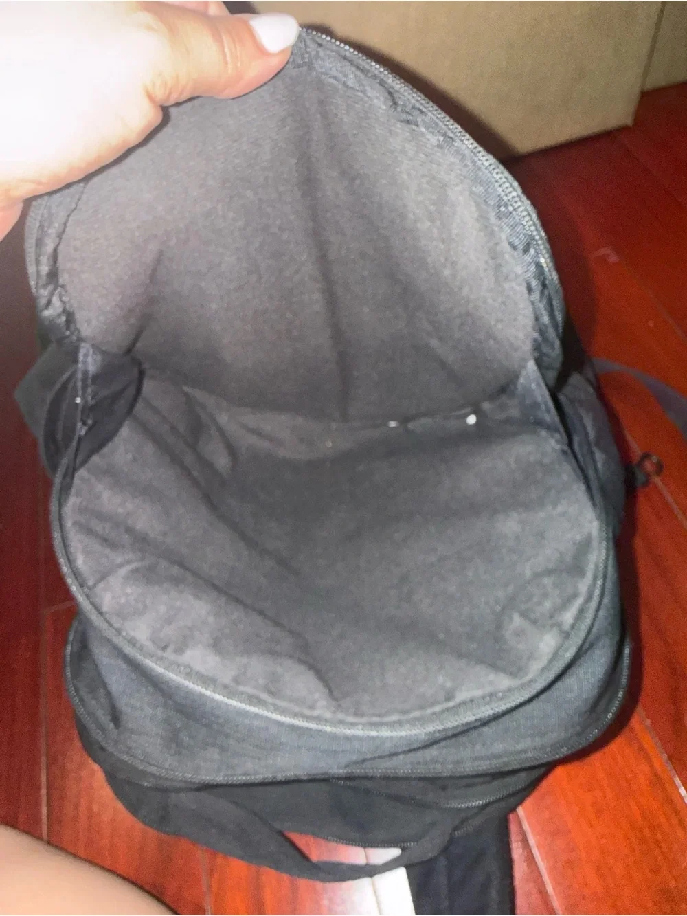 Nike Black Backpack with White Swoosh
